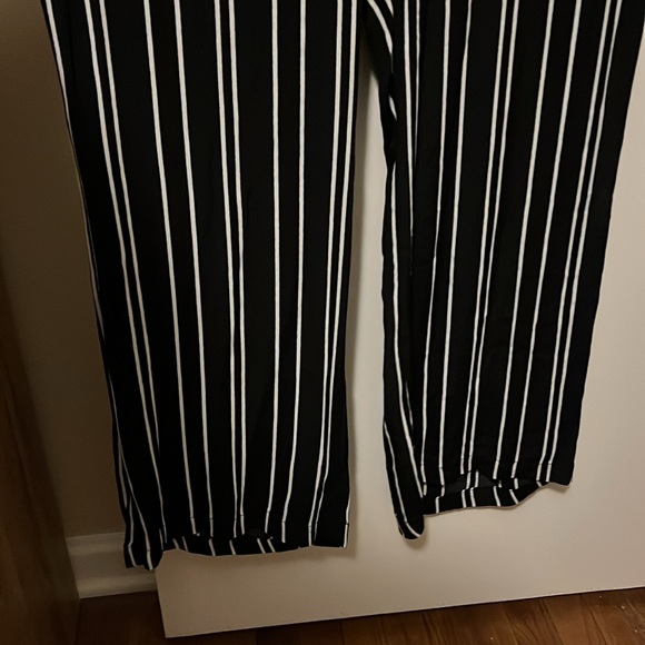 Black and White Pin Stripe Romper by wild fable - Picture 4 of 5